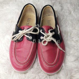 Ralph Lauren Bristol Pink & Navy shoes 6B